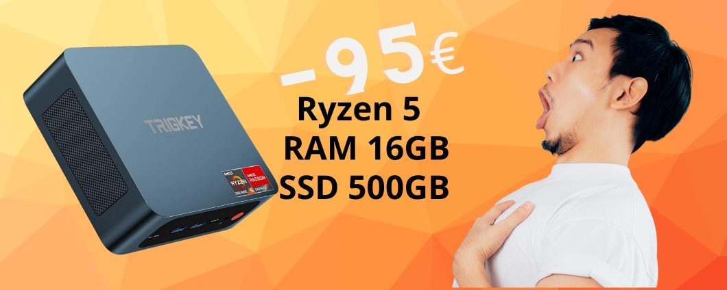 Mini PC da URLO con Ryzen 5 e 16GB di RAM a 95€ in MENO