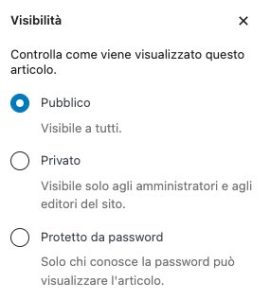 creare un'area riservata senza plugin