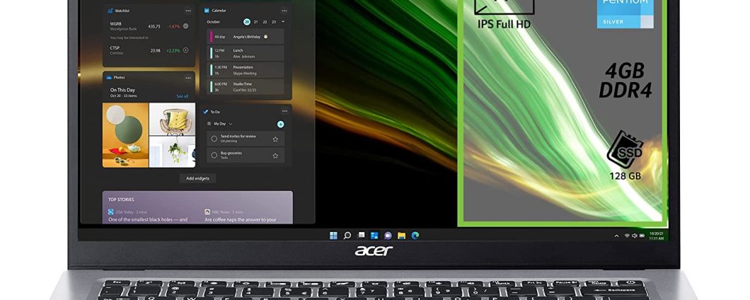 PC Portatile Acer Swift 1: OFFERTA BOMBA su Amazon e risparmio di 130,00 Euro!