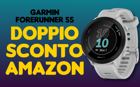 Garmin Forerunner 55: meno di 130€ per lo smartwatch con il doppio sconto Amazon