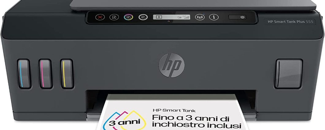 HP Smart Tank Plus 555: ENORME SCONTO su Amazon per la stampante multifunzione