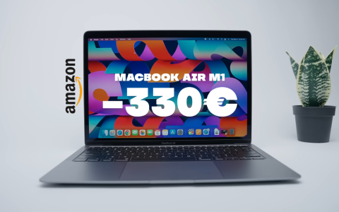 MacBook Air M1 a PICCO su Amazon con lo sconto di 330€