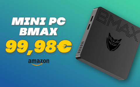 Mini PC BMAX con supporto al 4K in OFFERTA a meno di 100€