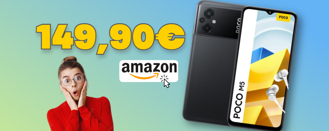 POCO M5 con display FHD+ 90Hz: prezzo IRRESISTIBILE su Amazon!