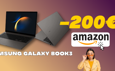 Samsung Galaxy Book 3: l'anti-MacBook è scontato di 200€ su Amazon