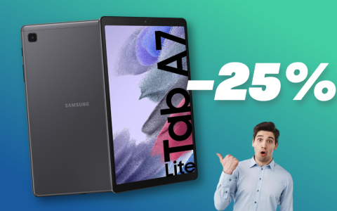 Samsung Galaxy Tab A7 Lite in OFFERTA a meno di 150€: affare fatto