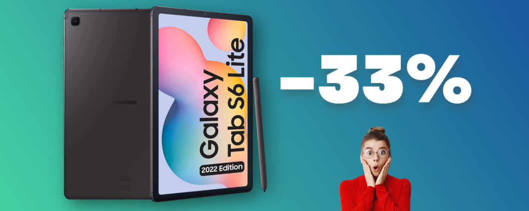 Il Samsung Galaxy Tab S6 Lite 2022 OGGI è un AFFARE (-33%)