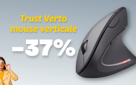 Trust Verto a MENO di 20€: è il mouse verticale per eccellenza