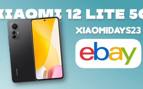 Xiaomi 12 Lite 5G 8/256GB ad un prezzo WOW su eBay, ma solo per poche ore