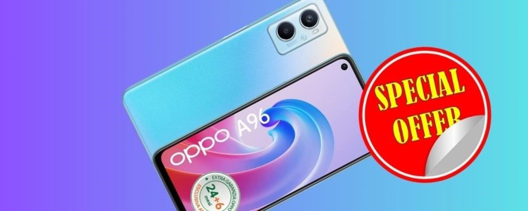 Smartphone OPPO A96 in super promozione, adesso su Amazon