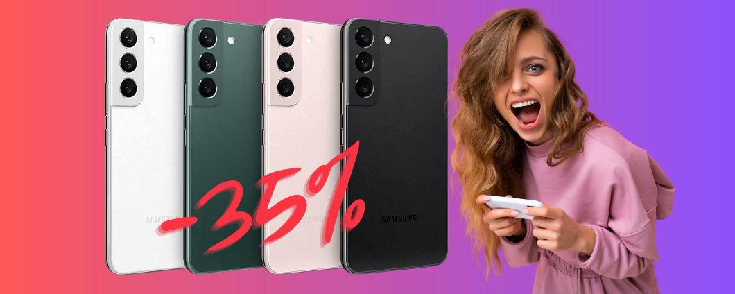 Samsung Galaxy S22 al PREZZO più BASSO di sempre (-35%)