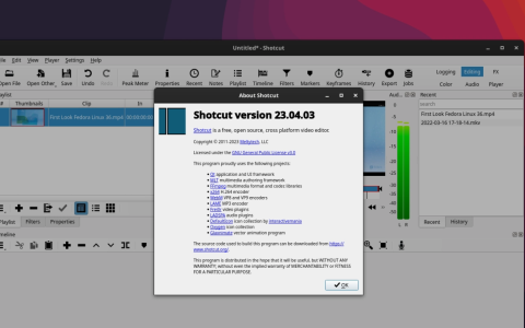 Shotcut 23.04: arrivato il porting alle Qt6