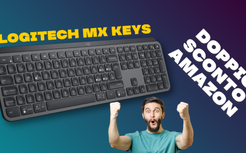 Logitech MX Keys per Windows e macOS: CLAMOROSO doppio sconto Amazon