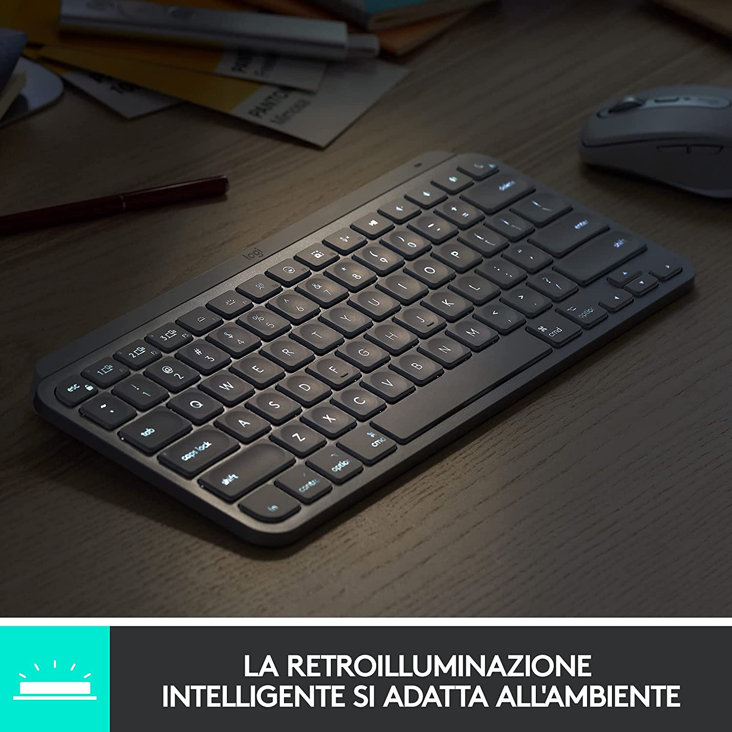 Logitech MX Keys Mini - Grigio Scuro