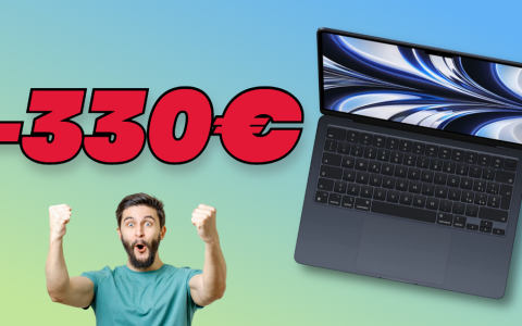 FUORITUTTO Amazon: -330€ sul MacBook Air con chip M2