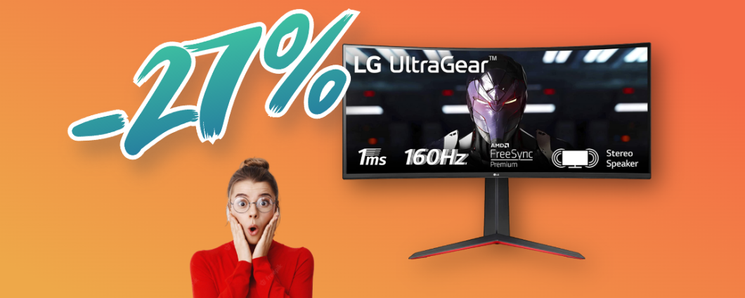 SCONTO PAZZESCO sul monitor da gaming LG UltraGear QHD da 34