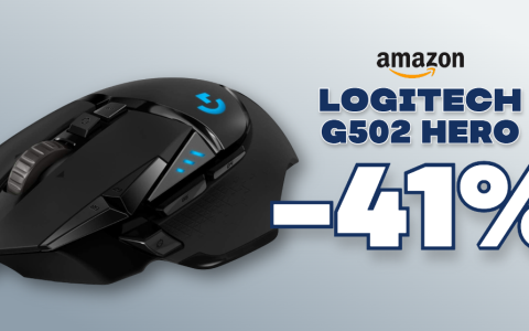 Logitech G502 HERO: il mouse da gaming è SCONTATO del 41%