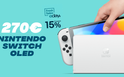 Nintendo Switch OLED da prendere SUBITO su eBay: solo 270€ con gli eDays 2023!