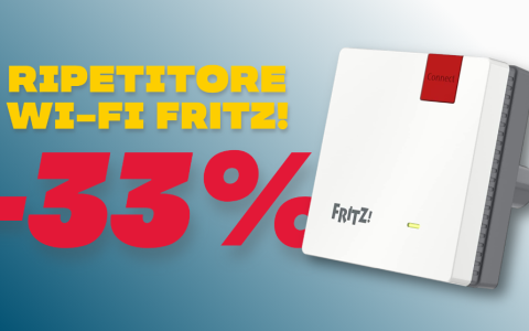 Ripetitore Wi-Fi FRITZ!Repeater 600 SCONTATO del 33% su Amazon