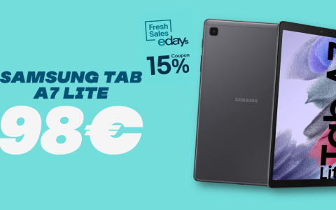 Samsung Galaxy Tab A7 Lite REGALATO con gli eDays 2023: meno di 100€!