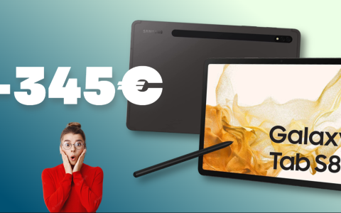 Samsung Galaxy Tab S8 IMPERDIBILE su Amazon con SCONTO di oltre 340€