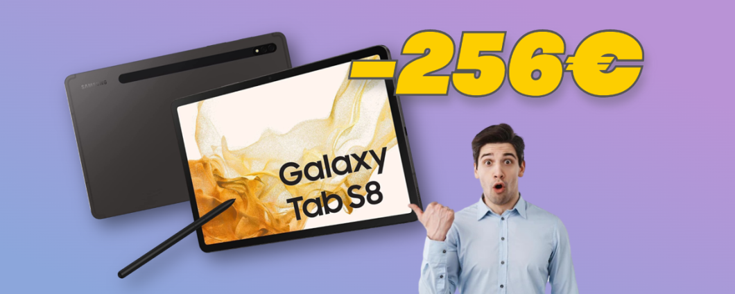 SCONTO SHOCK Amazon sul Samsung Galaxy Tab S8 (-256€)