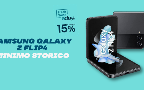 Samsung Galaxy Z Flip4 al MINIMO STORICO: solo 640€ con gli eDays 2023!