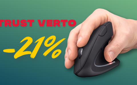 Trust Verto è il mouse verticale ergonomico che spazza via il dolore: è in OFFERTA su Amazon