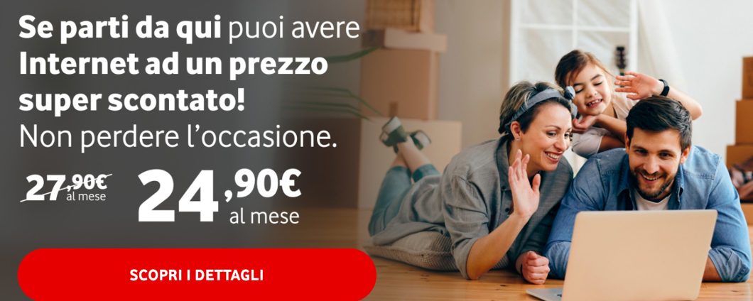 Fibra Vodafone: PROMO a soli 24,90 euro