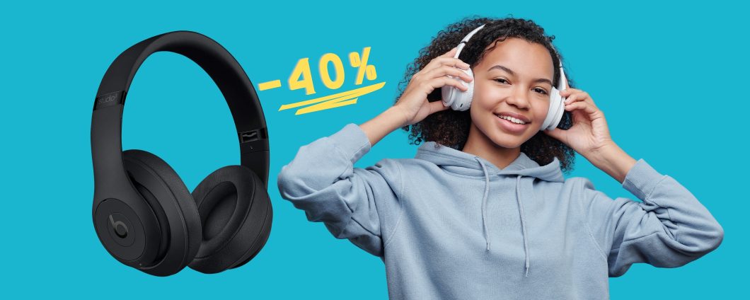 Beats Studio3: cuffie wireless senza rivali al 40% in MENO