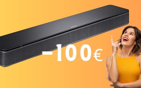 Bose: la piccola soundbar in SCONTO da URLO di 100€