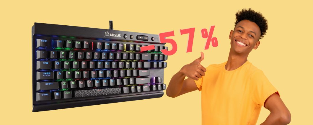 Corsair K65: tastiera meccanica compatta a MENO della METÀ