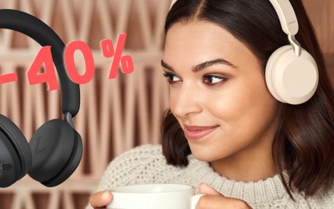 Jabra Elite 45h: cuffie wireless da FAVOLA al 40% in MENO