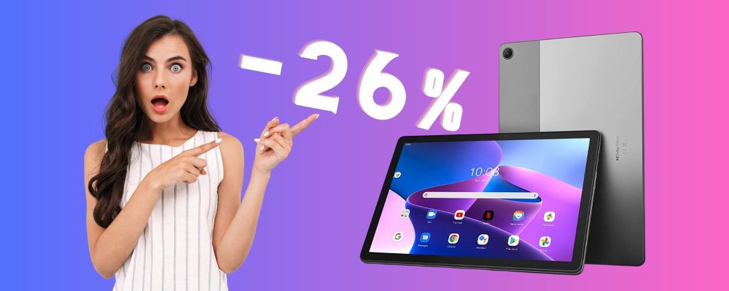 Lenovo Tab M10 al PREZZO più BASSO di SEMPRE su Amazon