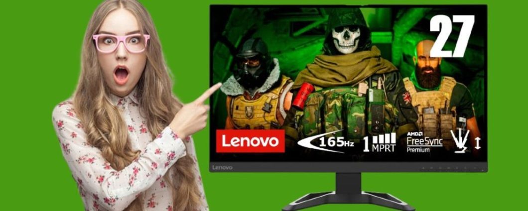 Monitor Lenovo FullHD da 27 pollici in SUPER PROMO su Amazon