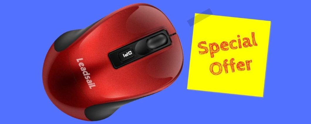 FOLLIA: Mouse Wireless A SOLI 8 euro su Amazon