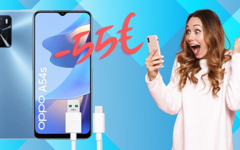 OPPO A54s: sconto GIGANTE su Amazon e pagamento a rate