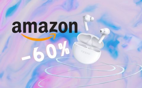 OPPO Enco Buds2 su Amazon al 60%, da prendere ADESSO