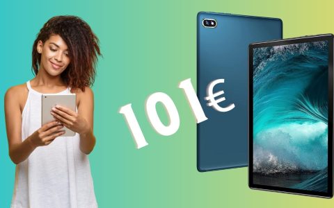 Tablet da 10 pollici con Android 11 in TRIPLO SCONTO (101€)