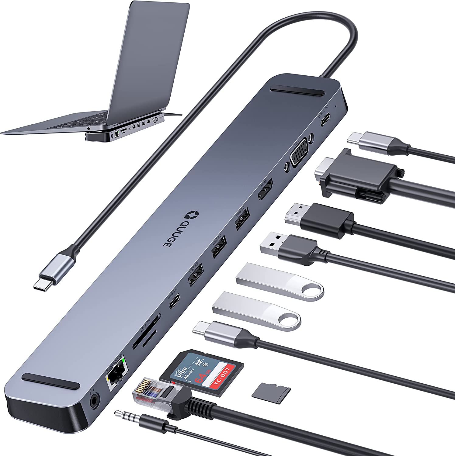 Docking Station USB-C 11-in-1 - Amazon