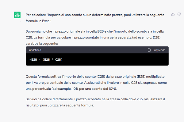 Come utilizzare ChatGPT per scrivere formule Excel