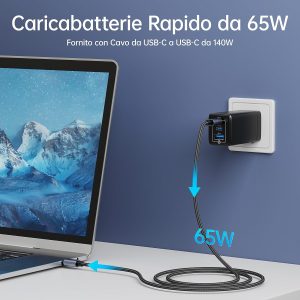 Acquista Adattatore per caricabatteria da auto Mini USB QC 3.0 tipo C USB C  PD per caricabatterie rapido da 45 W