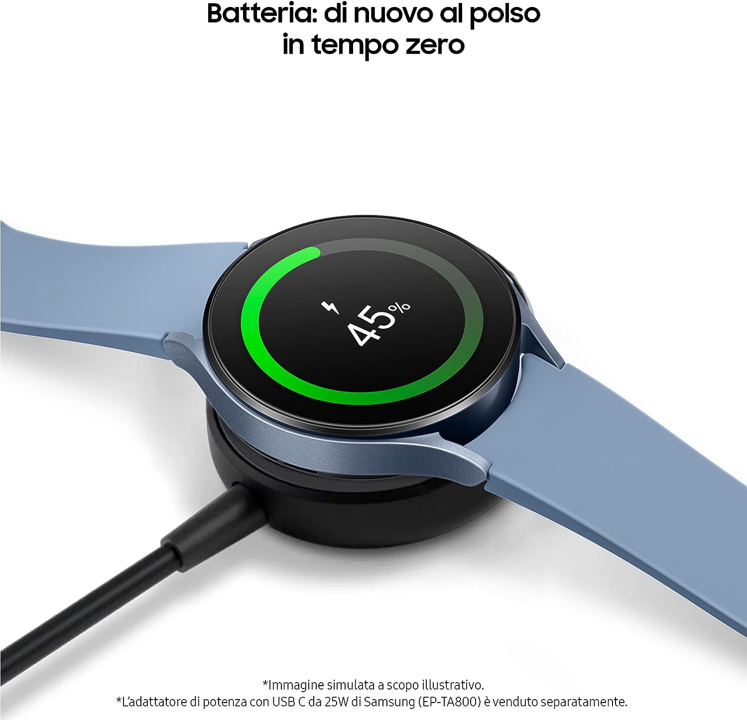 samsung-galaxy-watch5-100e-meno-vero-affare-ricarica