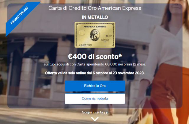 Carta Oro American Express