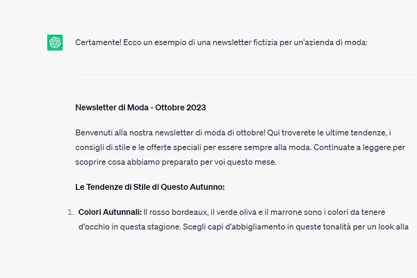 Come utilizzare ChatGPT per scrivere una newsletter