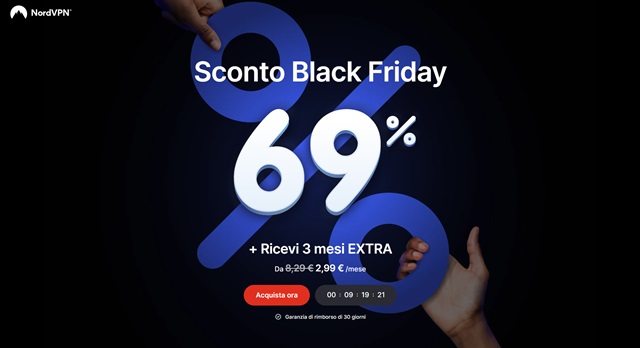 nordvpn sconto black friday a tempo limitato