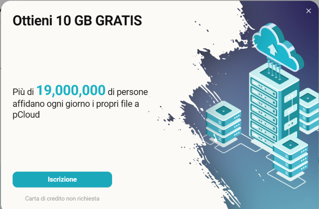 pCloud: di 10 GB gratis per salvare e proteggere i tuoi dati