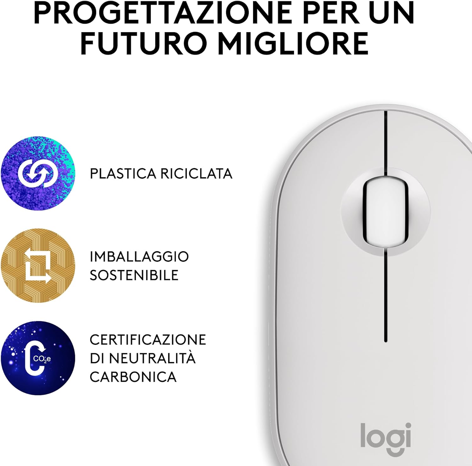 OFFERTISSIMA per il Pebble Mouse 2 di Logitech, salva l'ambiente!