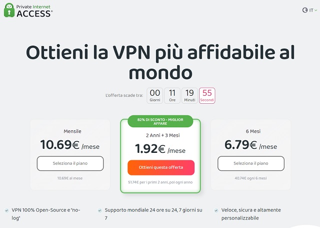 pia vpn 1,92 euro