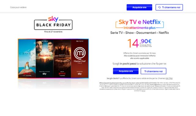 Attiva offerta Sky